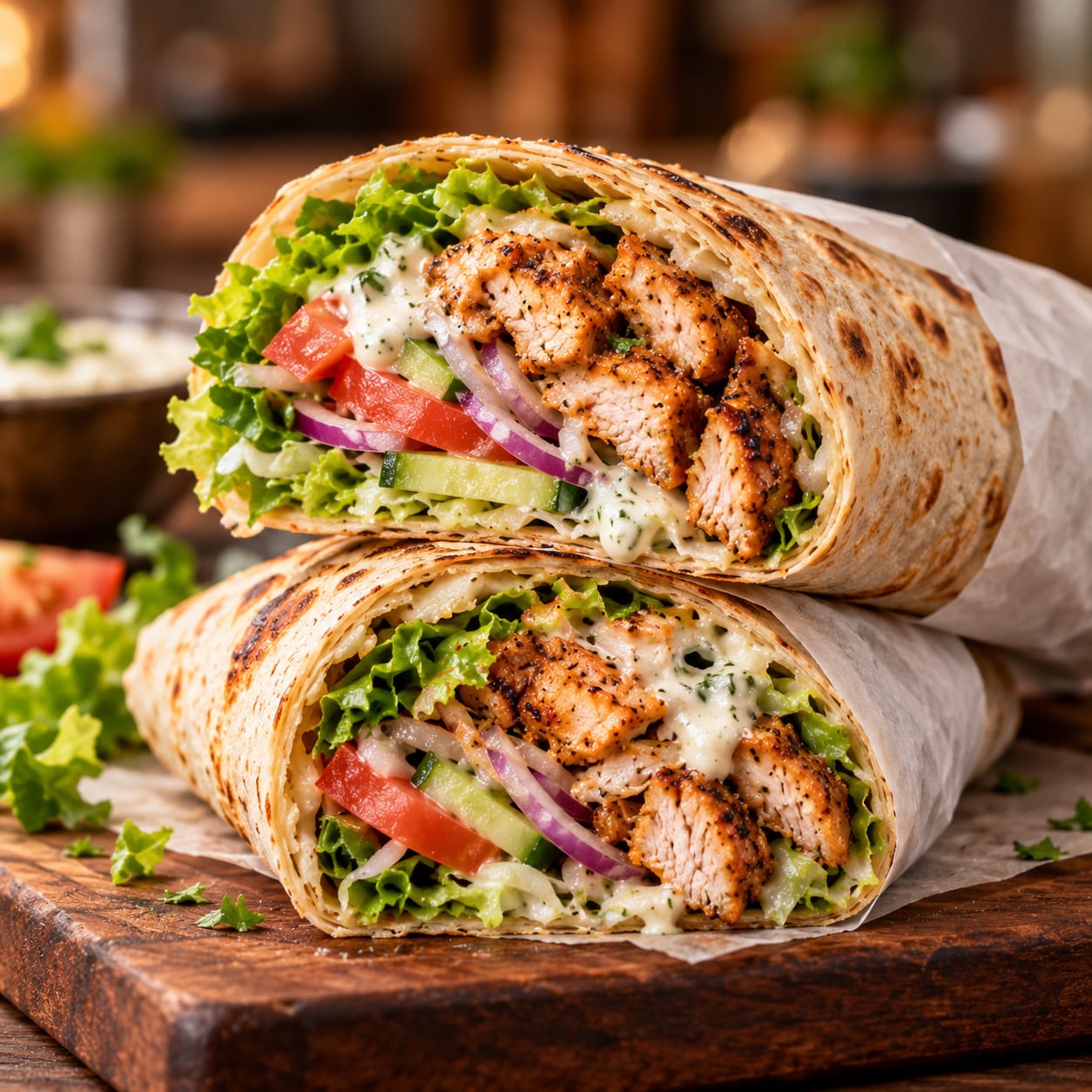 Healthy Chicken Shawarma